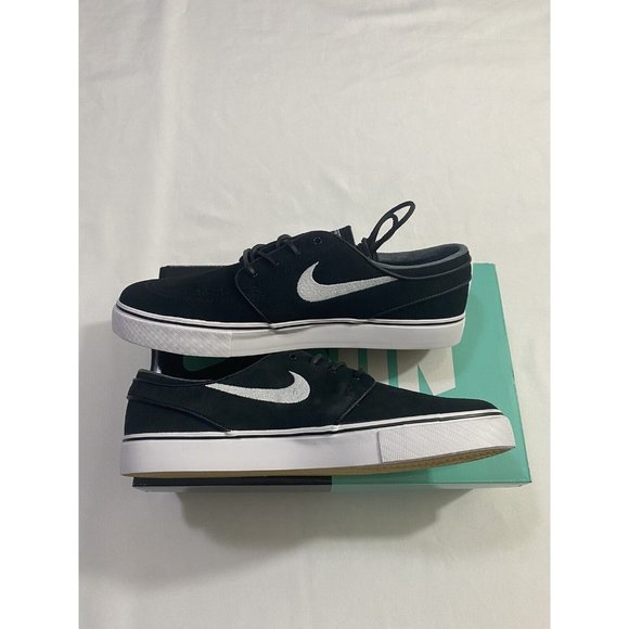 New Mens Size 9.5 Black White Nike SB Zoom Stefan Janoski OG Skate Shoes